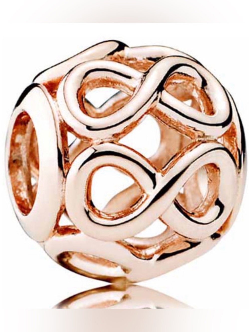 Pandora Rose Gold Infinity Openwork Charm Bead